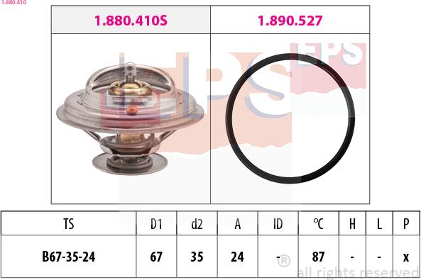 EPS 1.880.410 - Thermostat, Kühlmittel alexcarstop-ersatzteile.com