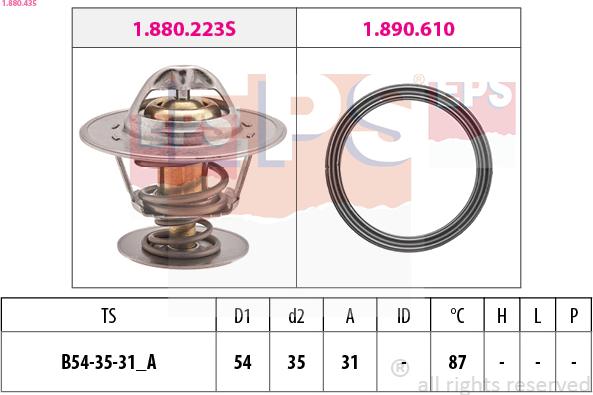 EPS 1.880.435 - Thermostat, Kühlmittel alexcarstop-ersatzteile.com