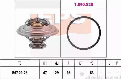 EPS 1.880.526 - Thermostat, Kühlmittel alexcarstop-ersatzteile.com