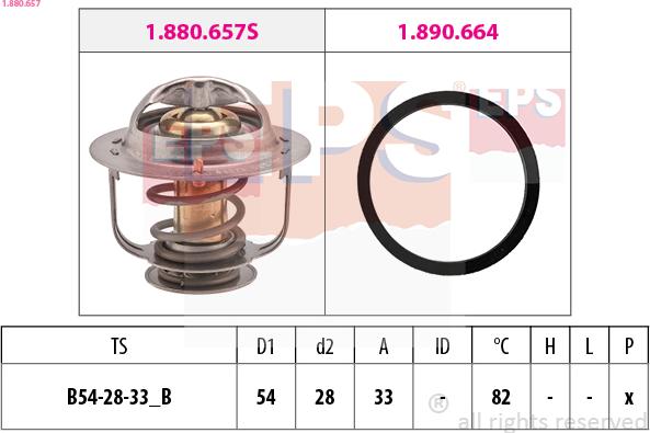 EPS 1.880.657 - Thermostat, Kühlmittel alexcarstop-ersatzteile.com