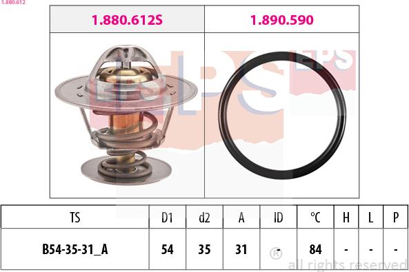 EPS 1.880.612 - Thermostat, Kühlmittel alexcarstop-ersatzteile.com