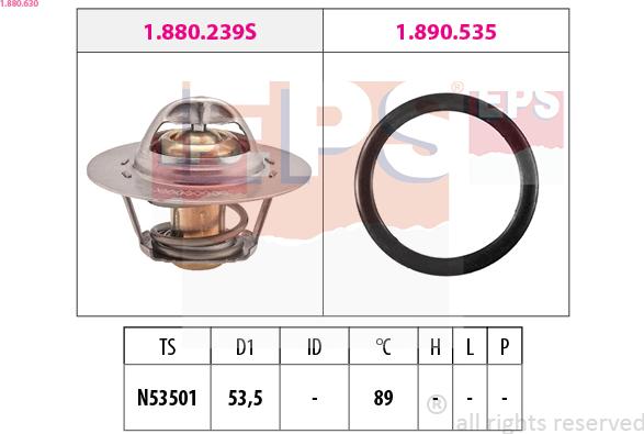 EPS 1.880.630 - Thermostat, Kühlmittel alexcarstop-ersatzteile.com