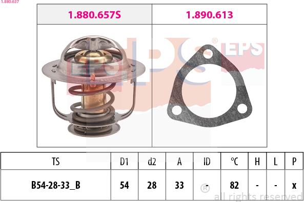 EPS 1.880.637 - Thermostat, Kühlmittel alexcarstop-ersatzteile.com