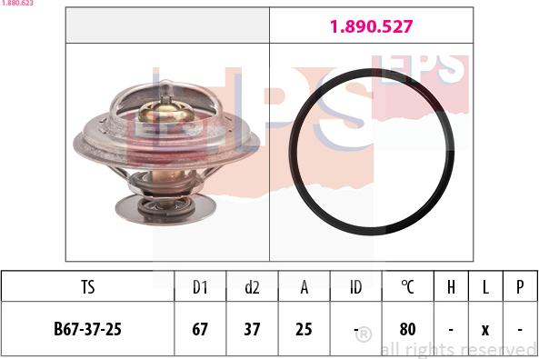 EPS 1.880.623 - Thermostat, Kühlmittel alexcarstop-ersatzteile.com