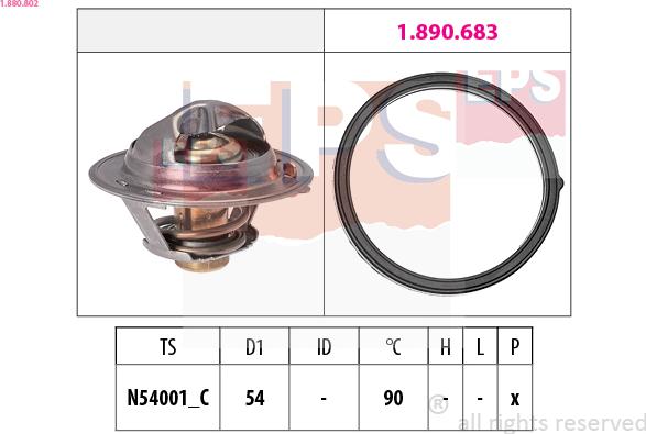 EPS 1.880.802 - Thermostat, Kühlmittel alexcarstop-ersatzteile.com