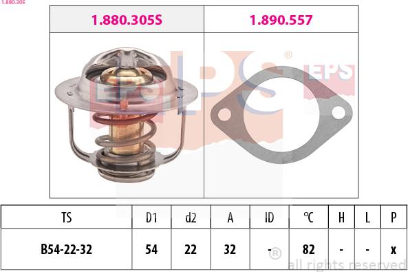 EPS 1.880.305 - Thermostat, Kühlmittel alexcarstop-ersatzteile.com