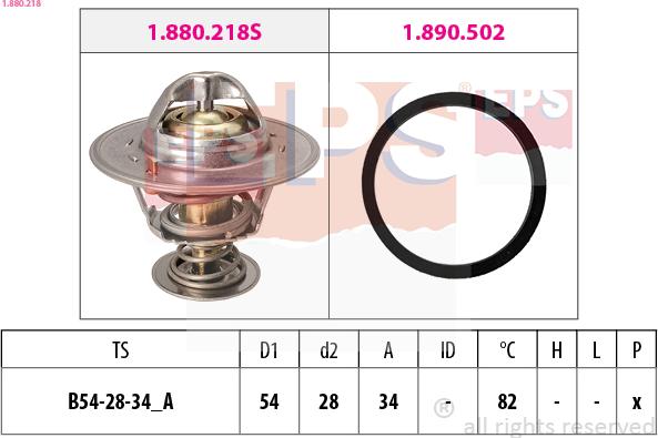 EPS 1.880.218 - Thermostat, Kühlmittel alexcarstop-ersatzteile.com