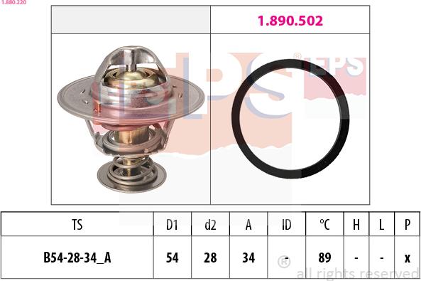 EPS 1.880.220 - Thermostat, Kühlmittel alexcarstop-ersatzteile.com