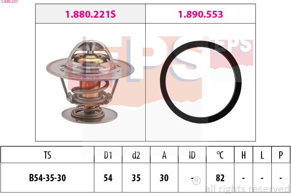 EPS 1.880.221 - Thermostat, Kühlmittel alexcarstop-ersatzteile.com