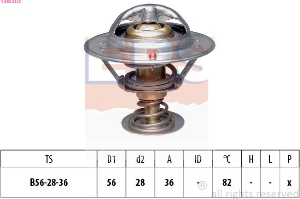 EPS 1.880.222S - Thermostat, Kühlmittel alexcarstop-ersatzteile.com