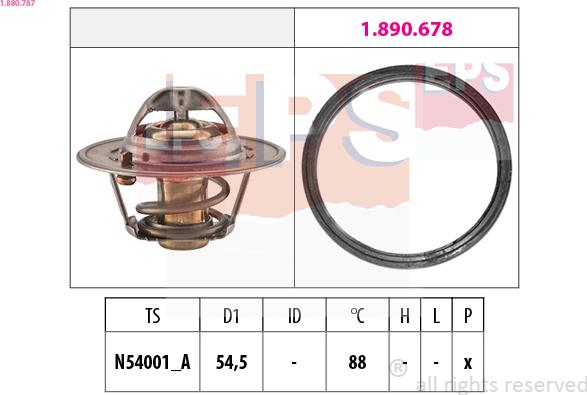 EPS 1.880.787 - Thermostat, Kühlmittel alexcarstop-ersatzteile.com