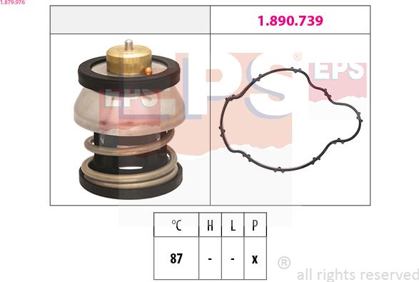 EPS 1.879.976 - Thermostat, Kühlmittel alexcarstop-ersatzteile.com