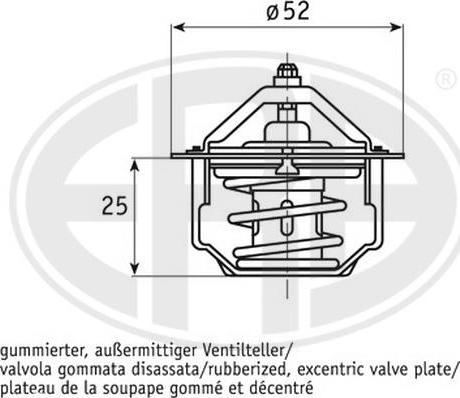 ERA 350351A - Thermostat, Kühlmittel alexcarstop-ersatzteile.com