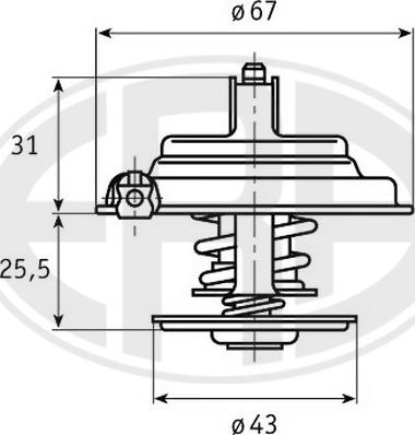 ERA 350230 - Thermostat, Kühlmittel alexcarstop-ersatzteile.com