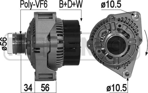 ERA 209040A - Generator alexcarstop-ersatzteile.com