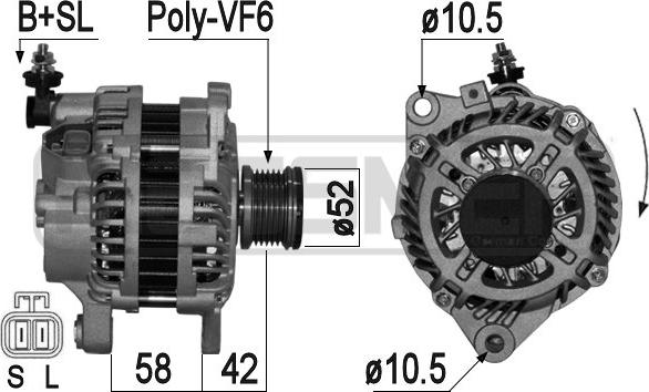 ERA 209153A - Generator alexcarstop-ersatzteile.com