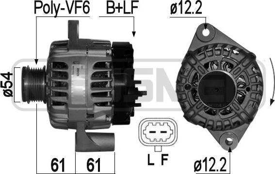 ERA 209123 - Generator alexcarstop-ersatzteile.com