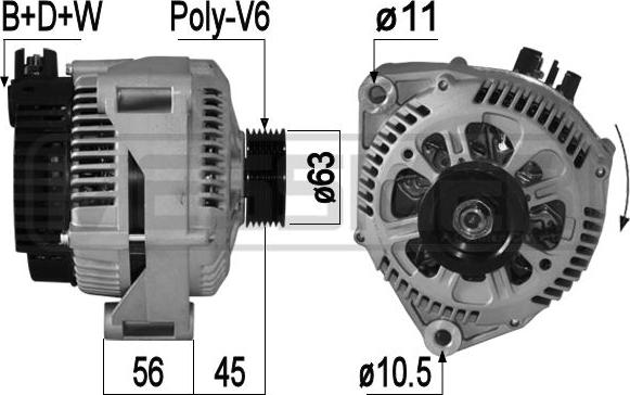 ERA 209281A - Generator alexcarstop-ersatzteile.com