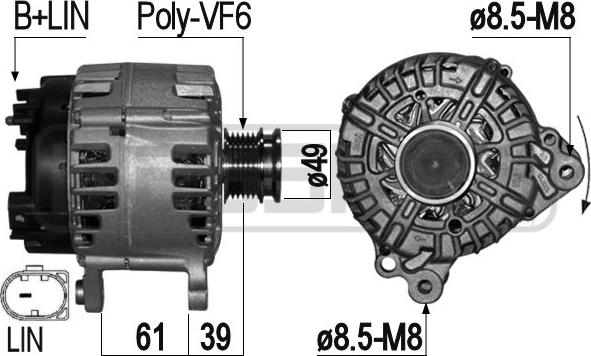 ERA 209276 - Generator alexcarstop-ersatzteile.com