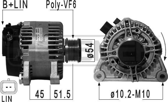 ERA 210946 - Generator alexcarstop-ersatzteile.com