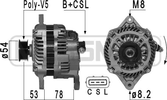 ERA 210955A - Generator alexcarstop-ersatzteile.com