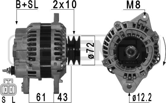 ERA 210950A - Generator alexcarstop-ersatzteile.com