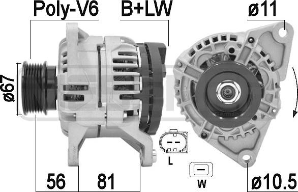 ERA 210933A - Generator alexcarstop-ersatzteile.com