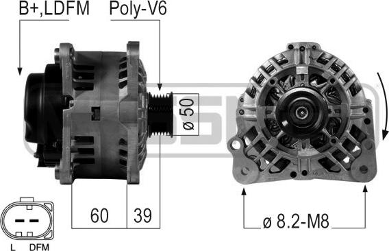 ERA 210481 - Generator alexcarstop-ersatzteile.com