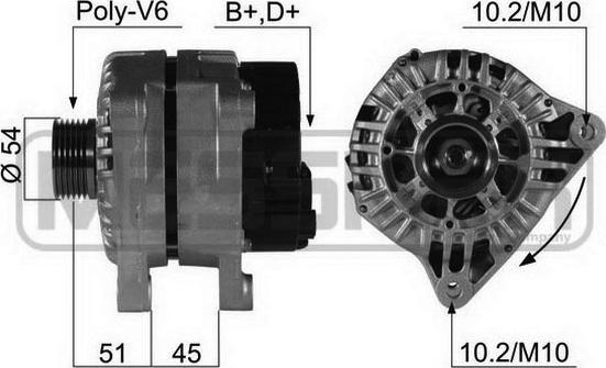 ERA 210483 - Generator alexcarstop-ersatzteile.com