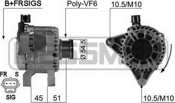 ERA 210432A - Generator alexcarstop-ersatzteile.com