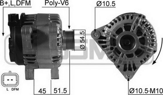 ERA 210538 - Generator alexcarstop-ersatzteile.com