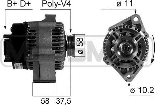 ERA 210667 - Generator alexcarstop-ersatzteile.com