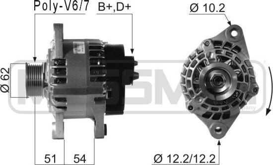 ERA 210631 - Generator alexcarstop-ersatzteile.com