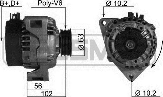 ERA 210096A - Generator alexcarstop-ersatzteile.com