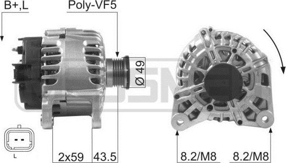 ERA 210056 - Generator alexcarstop-ersatzteile.com