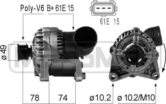 ERA 210164A - Generator alexcarstop-ersatzteile.com