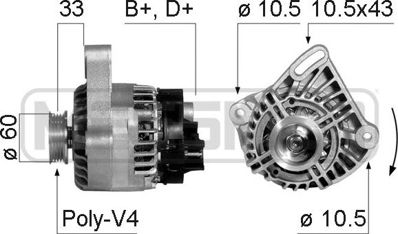 ERA 210348 - Generator alexcarstop-ersatzteile.com