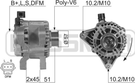 ERA 210360 - Generator alexcarstop-ersatzteile.com