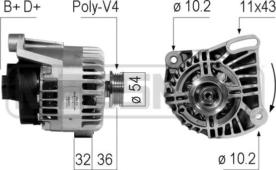 ERA 210745 - Generator alexcarstop-ersatzteile.com