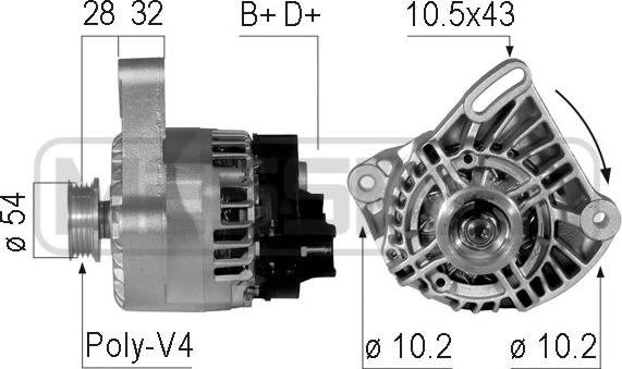 ERA 210746 - Generator alexcarstop-ersatzteile.com