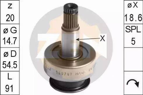 ERA 225660 - Ritzel, Starter alexcarstop-ersatzteile.com