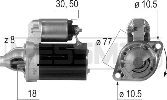 ERA 220595 - Starter alexcarstop-ersatzteile.com