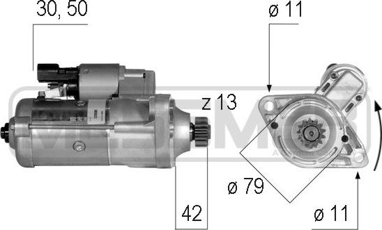 ERA 220590 - Starter alexcarstop-ersatzteile.com