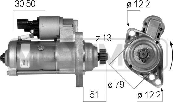 ERA 220583A - Starter alexcarstop-ersatzteile.com