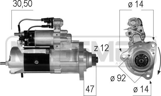 ERA 220570 - Starter alexcarstop-ersatzteile.com