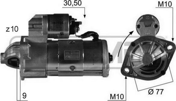 ERA 220086 - Starter alexcarstop-ersatzteile.com