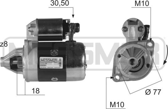 ERA 220391A - Starter alexcarstop-ersatzteile.com