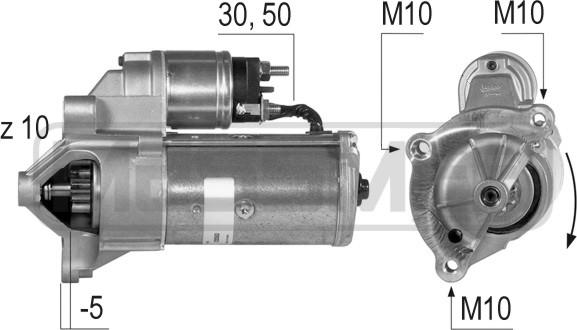 ERA 220363 - Starter alexcarstop-ersatzteile.com