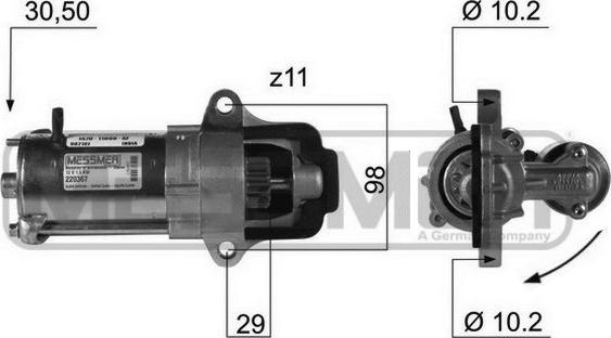 ERA 220367 - Starter alexcarstop-ersatzteile.com