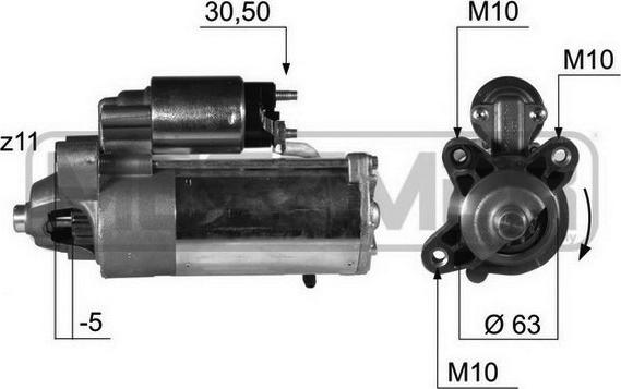 ERA 220375 - Starter alexcarstop-ersatzteile.com